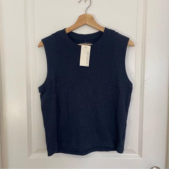 Faherty Sunwashed Slub Muscle Tank - Picture 2 of 8